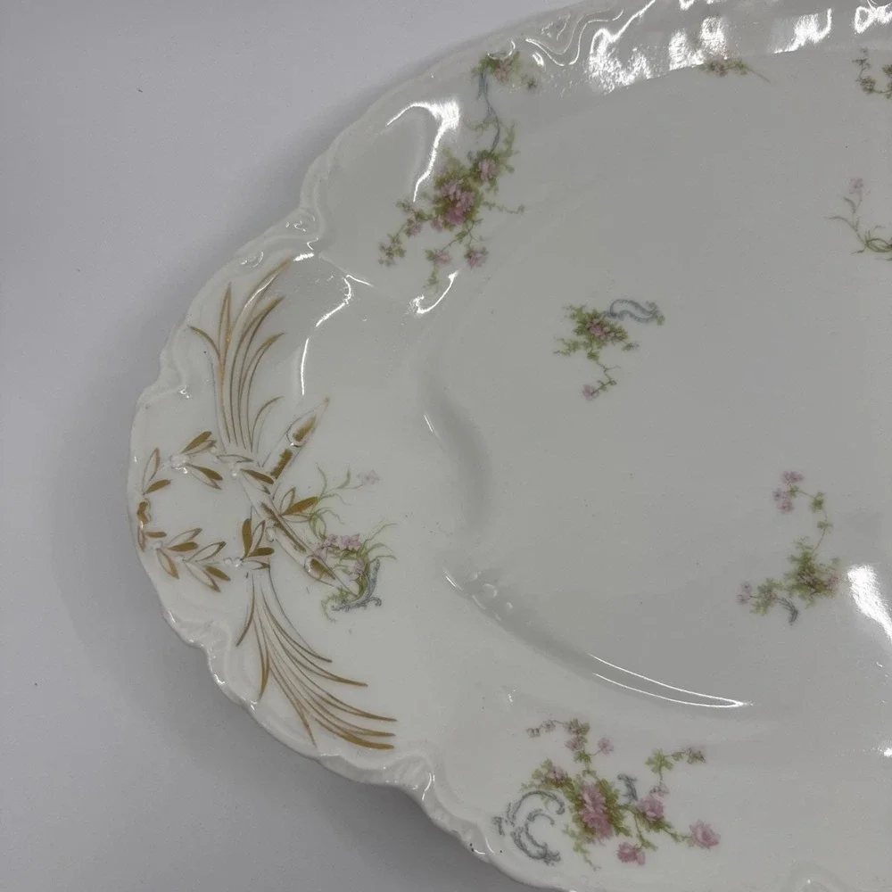 Antique Haviland of France Limoges 18 inch Serving Platter Victorian Style